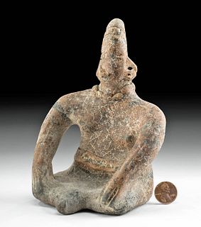 Colima Pottery Seated Figure