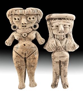 Pair of Michoacan Pottery Venus Figures