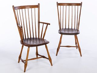 Two American Windsor Chairs, 19th C