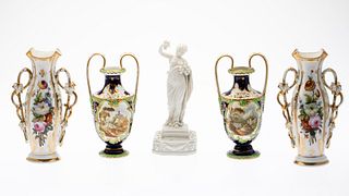 Group of 5 Pieces of English Porcelain
