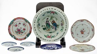 Group of Chinese Export Porcelain, 18th C. and Later