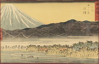 Utagawa Hiroshige, Numazu, Woodblock