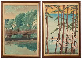 Hasui Kawasi, Two Japanese Woodblock Prints