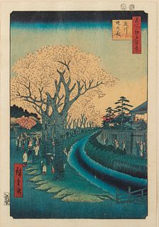 Utagawa Hiroshige, Cherry Blossoms, Woodblock Print