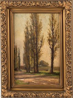 Henri Marcette (Belgium, 1824-1890), Landscape, O/B