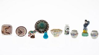 10 Small Porcelain and Metal Articles