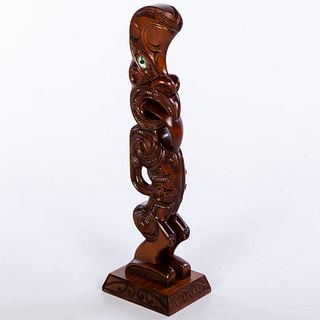 Bryan McCurrach Patu Wood Maori Carving