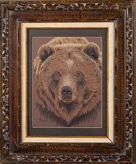 Art Faschan (21st C), Bear, Colored Pencil on Paper