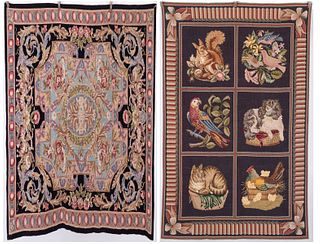 Two Needlepoint Rugs