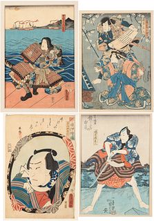 Four Utagawa Kunisada Woodblock Prints