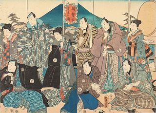 Utagawa Kunisada, 2 Woodblock Prints