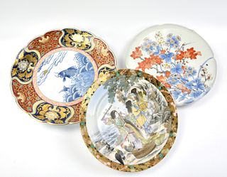 3 pieces of Japanese imari Porcelain Plate,19th C.