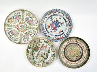 4 Chinese Export Porcelain Plate,18-19th C.