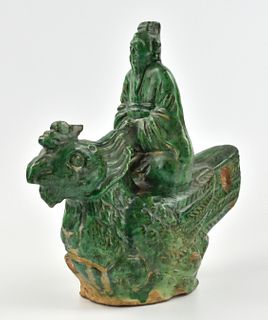 Chinese Green Glazed Roof Tile,Ming Dynasty