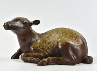 Japanese Porcelain Deer Statue