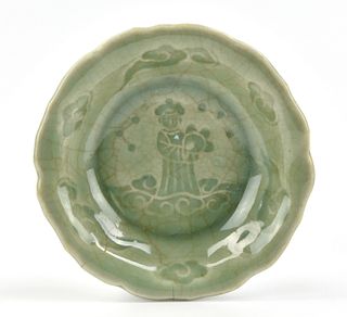 Chinese Longquan Ware Saucer, Ming Dynasty
