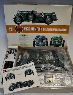 Airfix 1930 Bentley 4 1/2 litre Supercharged in 1/12th scale, un-started complete with instructions.