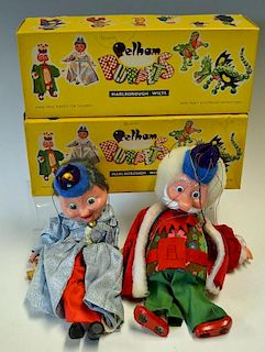 Two Pelham Puppets Larger examples the King and Queen both in great condition and in original boxes