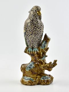 Japanese Statue of Parrot on the tree branch
