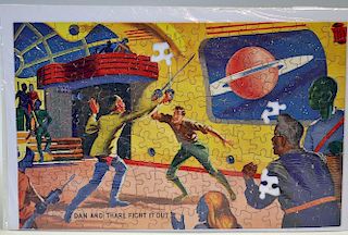 Waddington's "Dan Dare" jigsaw design No.604 - overall condition is generally good (apart from missi