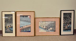 Group of 4 Japanese Woodblock Painting