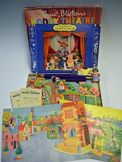 Spear's Games Enid Blyton's Noddy Theatre copyright 1955, cut-out characters include Noddy, Big Ears