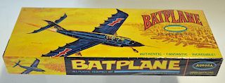 1960s Aurora Batplane plastic model kit housed in original sealed illustrated box Great example