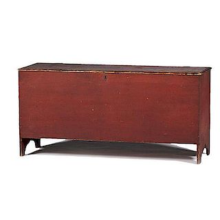 American Painted Blanket Chest 