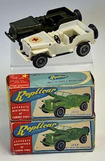 Replicar Series Jeep and Ambulance with Motor and opening bonnet, box come with boxes, some wear bot