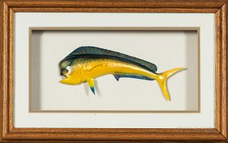 Two Carved and Hand-painted Fish