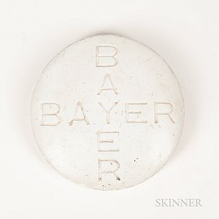Plaster "Bayer" Pill Advertising Item