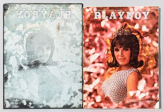 1967 Playboy Cover Print Plate and Corresponding Issue.