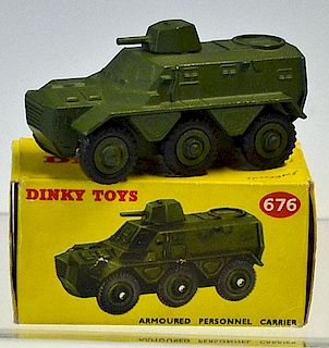 Dinky Toys Armoured Personnel Carrier No.676 (Alvis Saladin) in good condition with original box (wr