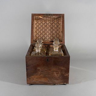 Late Georgian Decanter Set in Mahogany Box
