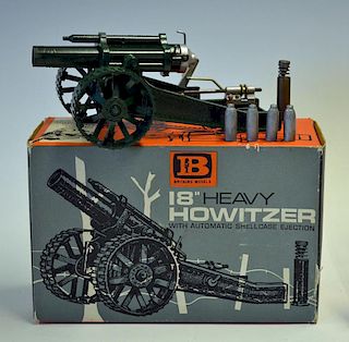 Britains Ltd of London 18" Heavy Howitzer mid 1950s with automatic shell case ejection in original b