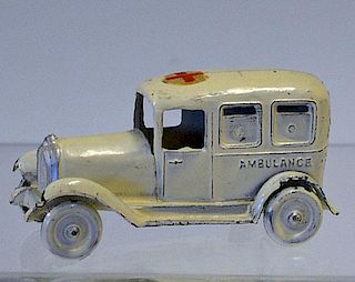 Taylor and Barrett Ambulance c1930 T & B of East Finchley in white with paper red-cross label intact