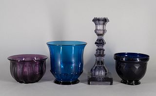Four American Glass Vessels
