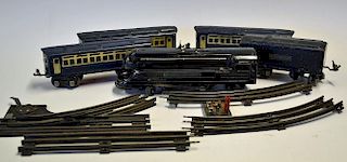 Lionel Lines Pre-War Electric Tinplate Train and Track Selection to include Bullet nose 2-4-2 electr