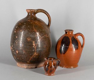 Three New England Redware Articles