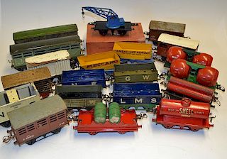 Hornby 0 Gauge Rolling Stock Wagon assorted selection to include L.M.S Cattle Truck and Luggage Van