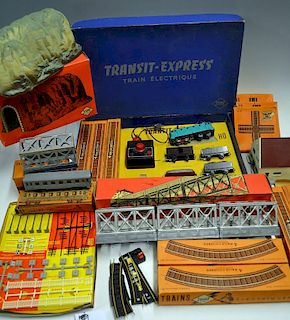 HO Gauge Jouef Train Set consisting of Engine, Rolling Stock, Track, Transformer in original box tog