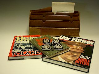 Third Reich Henrich Himmler a collection of Henrich Himmler memorabilia comprising two pairs of his