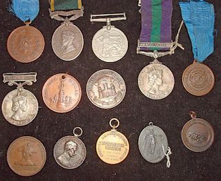 Selection of Military Medals to include Territorial medal, Korea medal, GSM Malaya, Regular Army Lon