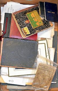 Assorted selection of various ephemera to consist of scrapbooks with international postcards, stamps