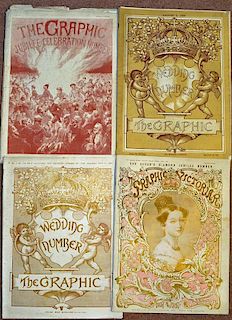 Selection of 1887 Onward Royalty related 'The Graphic' Newspapers featuring an interesting Supplemen