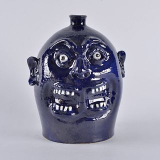 Marvin Bailey Double Mouth Face Jug