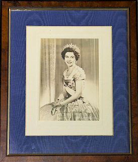 Royalty HM King Paul of Greece and HM Queen Frederica signed presentation portrait photographs signe