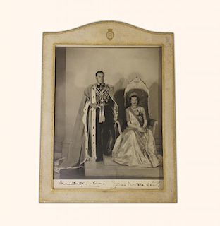Royalty Lord Louis Mountbatten of Burma and Edwina Mountbatten signed photograph dated 1948, a rare