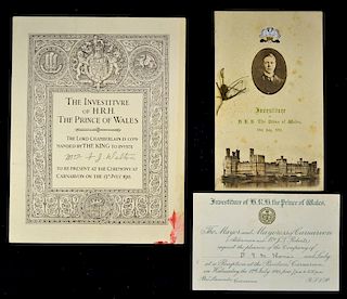 Royalty The Investiture of HRH The Prince of Wales (Later King Edward VIII who abdicated) Carnarvon