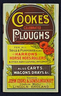 Cookes Ploughs Trade Catalogue c1900 Lindum works, Lincoln an extensive 76 page trade catalogue illu